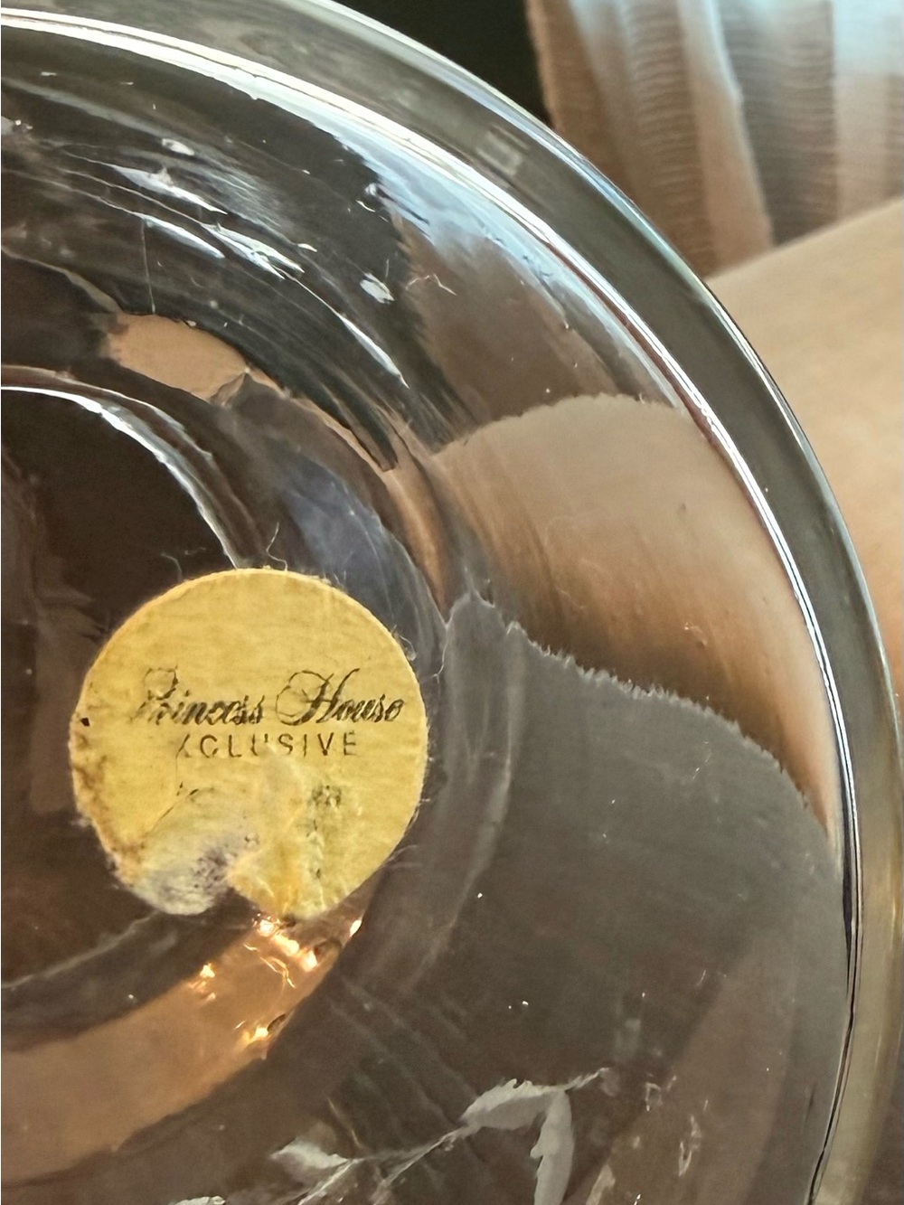 Princess House Heritage Glass Canister with Lid - Picture 3 of 4